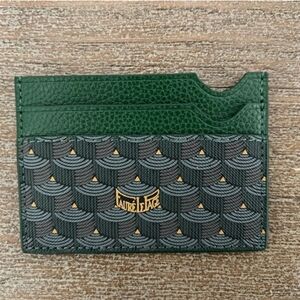 Faure Le Page Green and Gray Card Holder